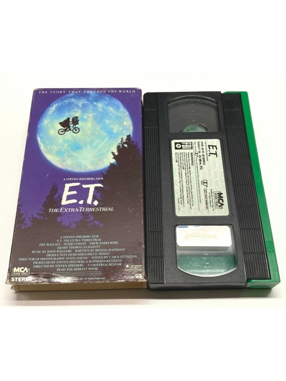 E.T. The Extra-Terrestrial VHS Tape 1988 Steven Speilberg Sci Fi Alien Family